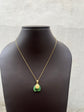 Green Elephant pendant Necklace