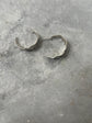 Hammered Half Hoop Silver Tone