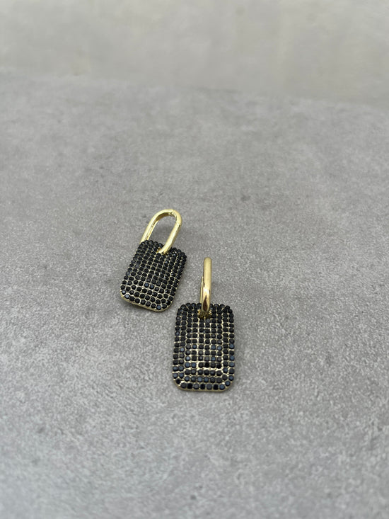 Black Diamond Stones Earring