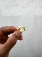 Double Triangle Finger Ring - Gold