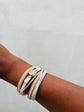 Double wrap white  bracelet
