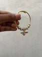 Pink Studded  Bee Flexible Bracelet