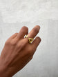 Double Triangle Finger Ring - Gold