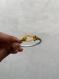 Silver and Gold Loop Lock bracelet