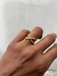 Multicolored Crosswired Finger Ring