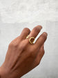 Double Hexagon  Finger Ring - Gold