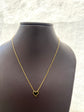 Small Black heart  Necklace