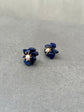 Lapis Flower Earring