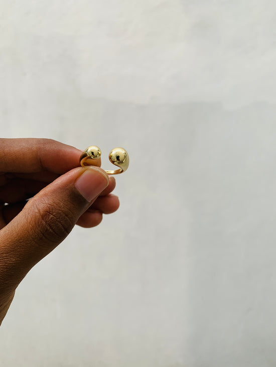 Molten Ball Finger Ring