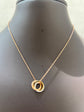 3 circle links necklace