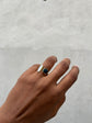 Dark Blue and Grey Bar Ring