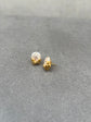 Molten Gold Pearl Dangler  Earring