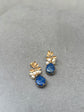 Lapis and Pearl Flower Earring