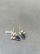 Pearl and Lapis Hook Earring