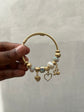 Studded Heart and Swan Flexible Bracelet