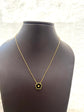 Double sided flower enamel  Necklace