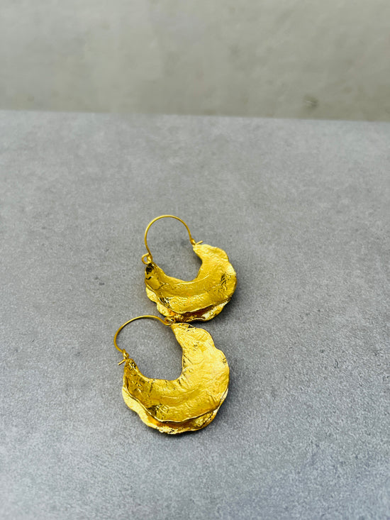 Hammered Ethnic Earring