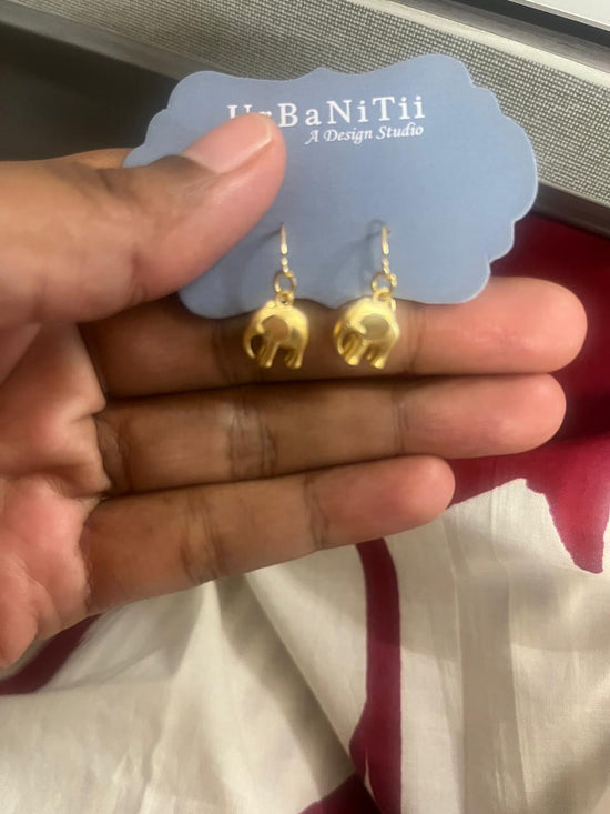 3D elephant - Gold