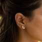 Zircon Slab Curved Earring