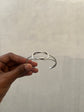 Wide knot silver tone Bracelet