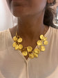 Botanical necklace  Gold tone