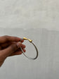 Two tone arrow end flexible Bracelet
