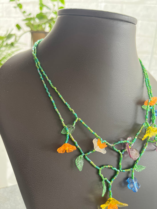 Garden layered  necklace