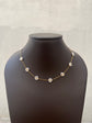Row of Flower Pearl Necklace