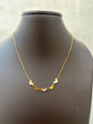 Enamel and Gold Hearts   pendant and  Necklace