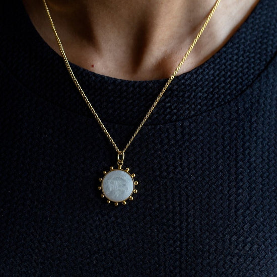 Sun  & Pearl Necklace