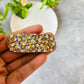 Orange and brown rectangle Hair Clip Set