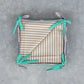 Brown Stripped - Bread Basket with 12 Napkins