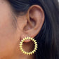 sun earring Brass
