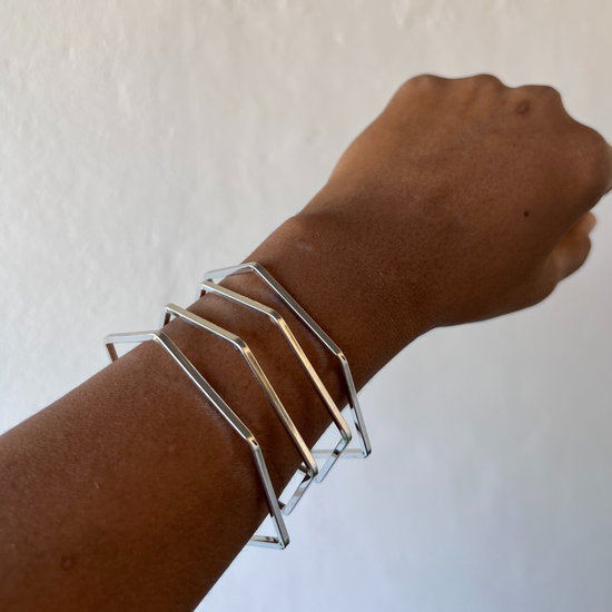 Four Layered Bracelet Silver Plated
