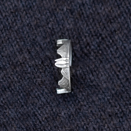 Mountain Landscape Embedded Ring