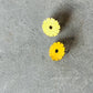 Sunflower Brass Earrings