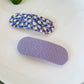Lavender Oval Hair Clip Set