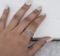 Design Bordered Finger Ring ( large Circumference)