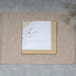White With Sandal Bordered Placemats- Set of 6 Table mats and 6 Napkins