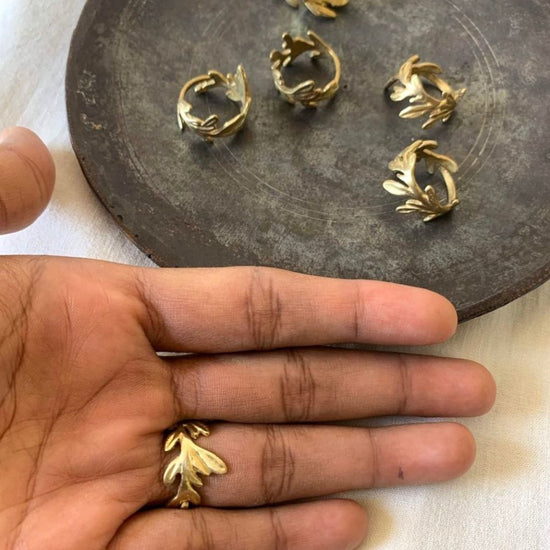 The Coral Ring- Brass