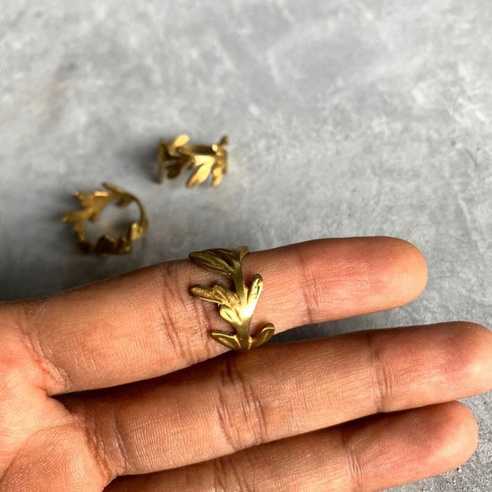 The Coral Ring- Brass