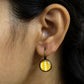 Yellow Arrowed Earring
