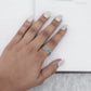 Design Bordered Finger Ring ( large Circumference)