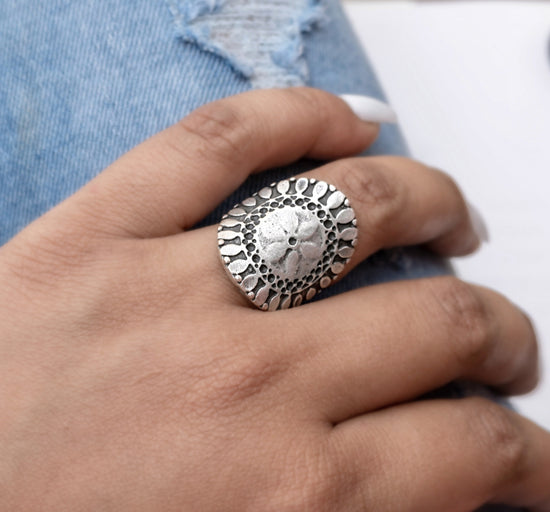 Floral Mandala Ring