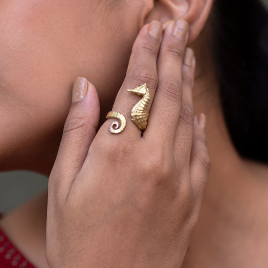 Sea Horse Finger Rings