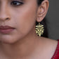 Designer Leaves Brass Earrings