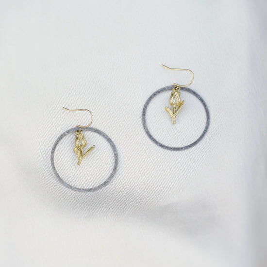 Closed Rose Earring