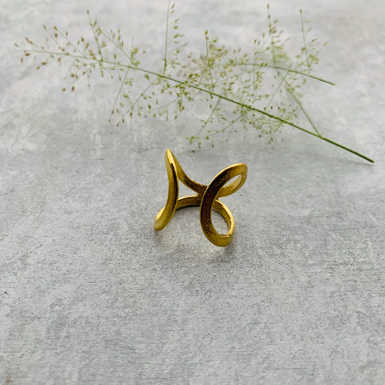 The wing Ring - Brass