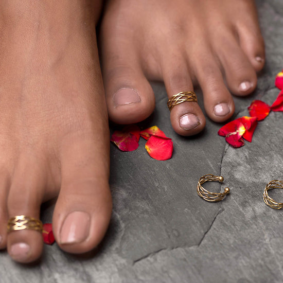 Netted Toe Ring