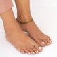 Green leaf  Anklet - Single Piece